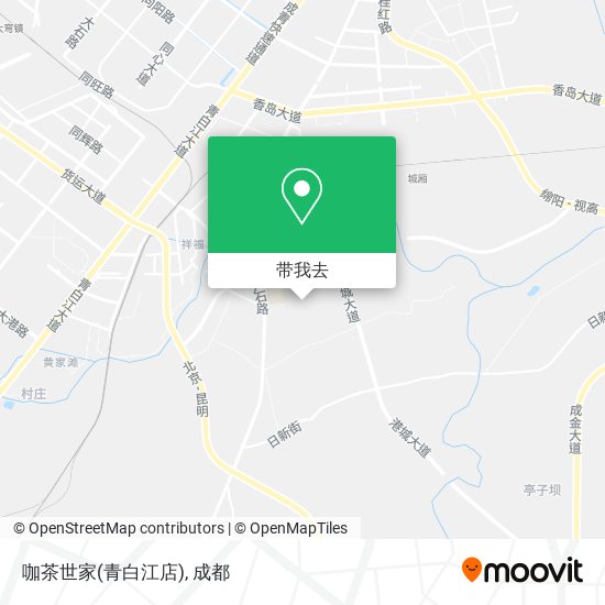 咖茶世家(青白江店)地图