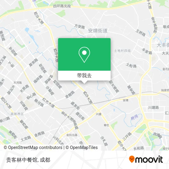 贵客林中餐馆地图