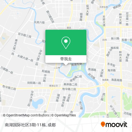 南湖国际社区3期-11栋地图