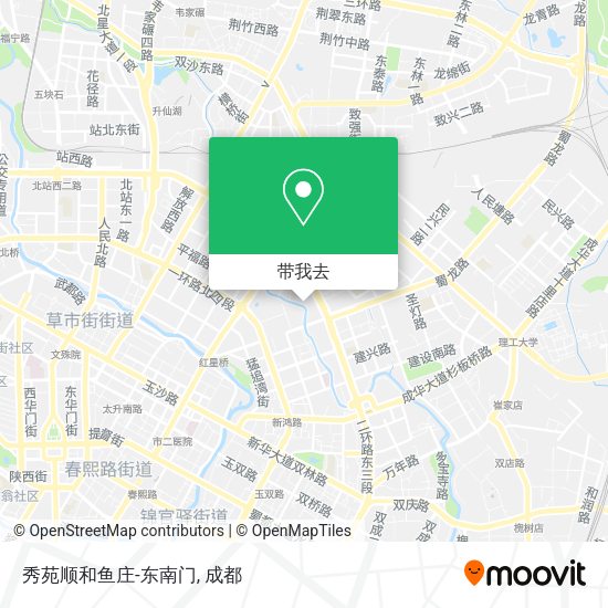 秀苑顺和鱼庄-东南门地图