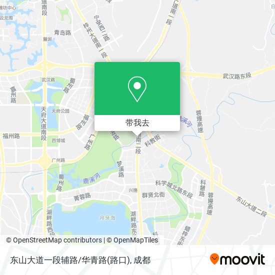 东山大道一段辅路/华青路(路口)地图