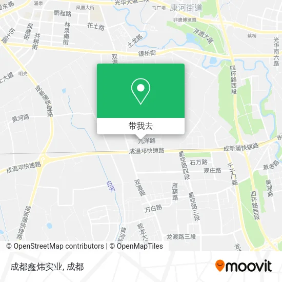 成都鑫炜实业地图
