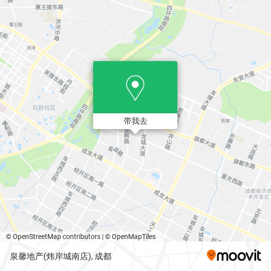 泉馨地产(炜岸城南店)地图
