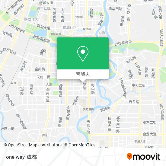 one way地图