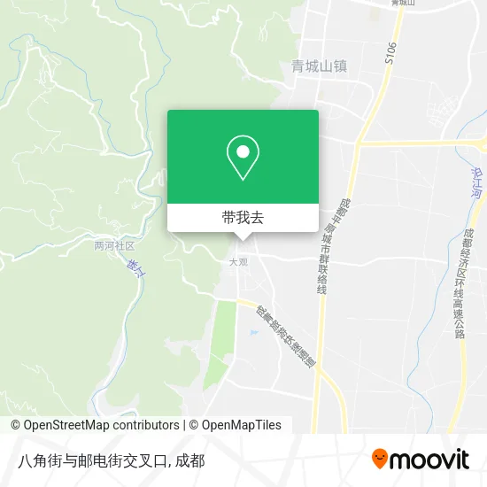 八角街与邮电街交叉口地图