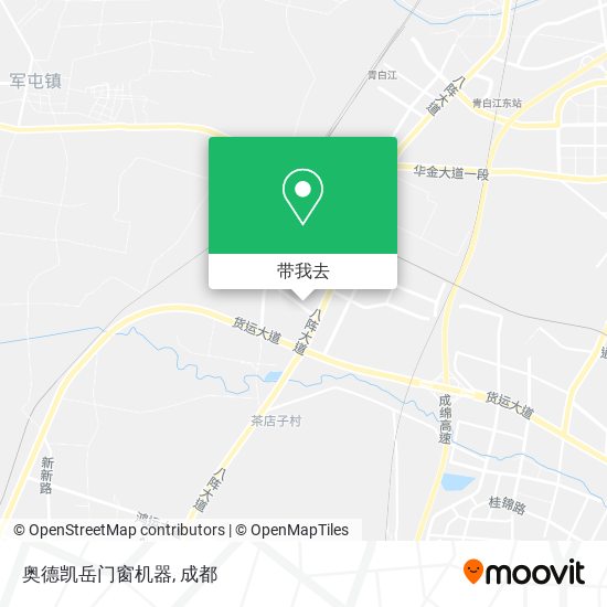 奥德凯岳门窗机器地图