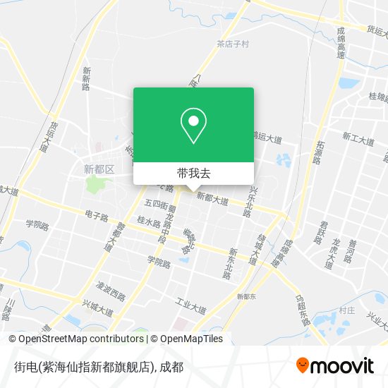 街电(紫海仙指新都旗舰店)地图