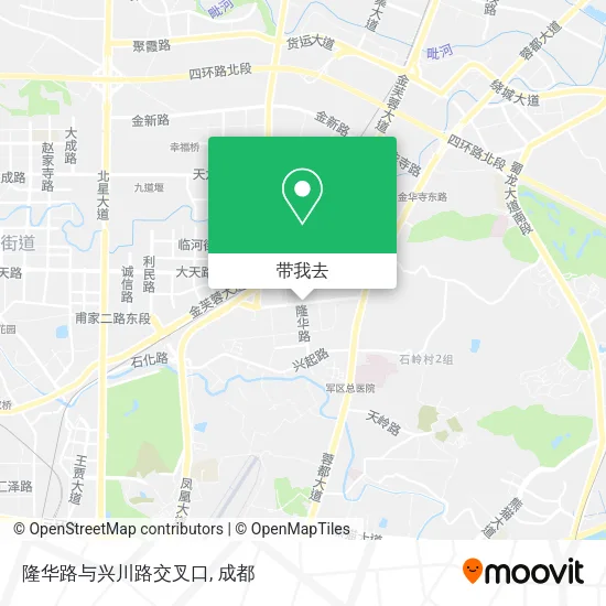 隆华路与兴川路交叉口地图