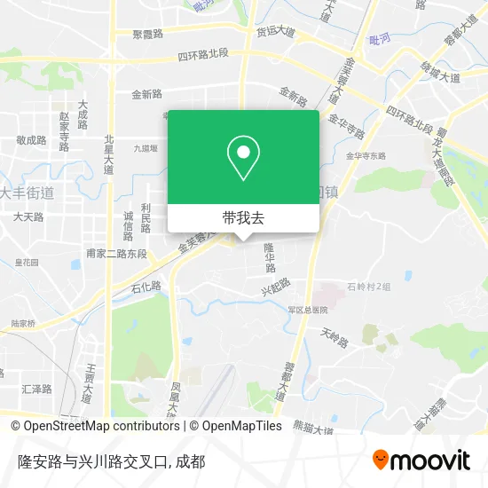隆安路与兴川路交叉口地图