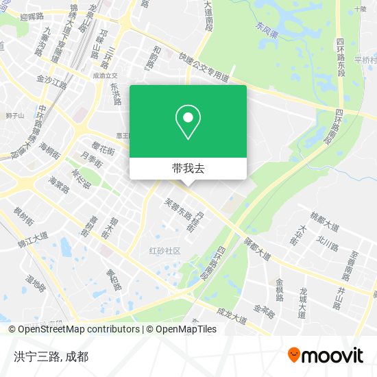 洪宁三路地图