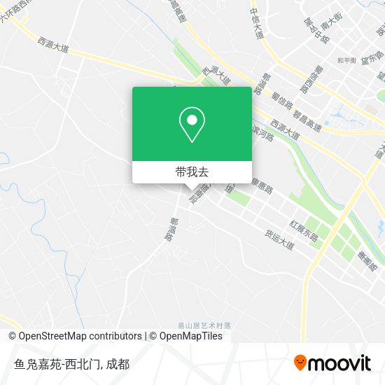 鱼凫嘉苑-西北门地图