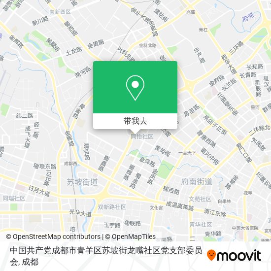 中国共产党成都市青羊区苏坡街龙嘴社区党支部委员会地图