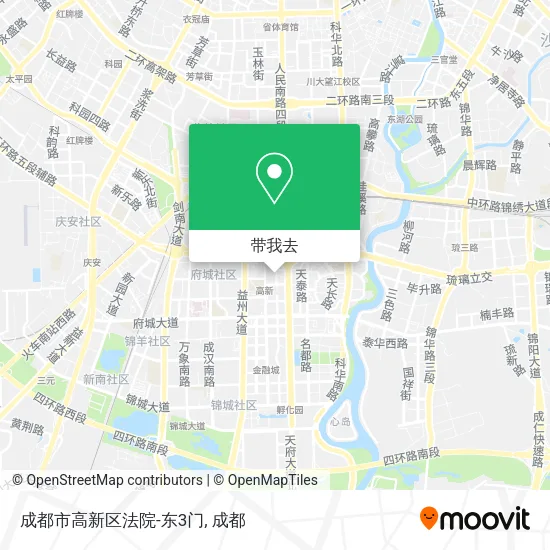 成都市高新区法院-东3门地图