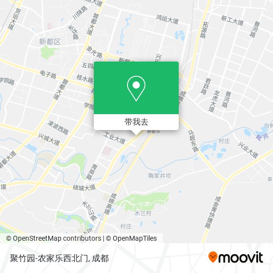 聚竹园-农家乐西北门地图