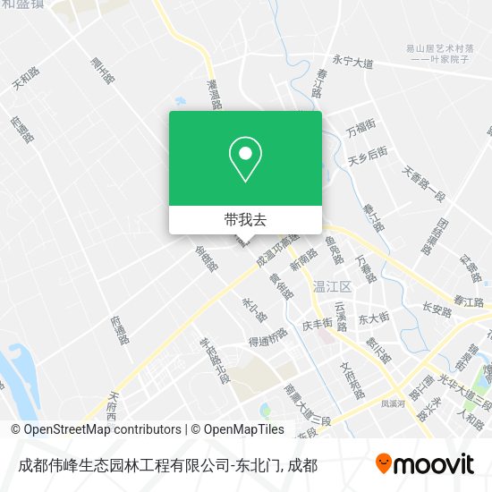 成都伟峰生态园林工程有限公司-东北门地图