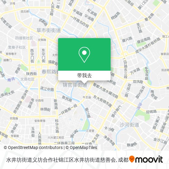 水井坊街道义坊合作社锦江区水井坊街道慈善会地图
