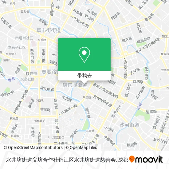 水井坊街道义坊合作社锦江区水井坊街道慈善会地图