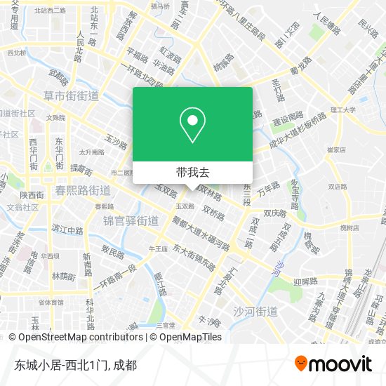 东城小居-西北1门地图