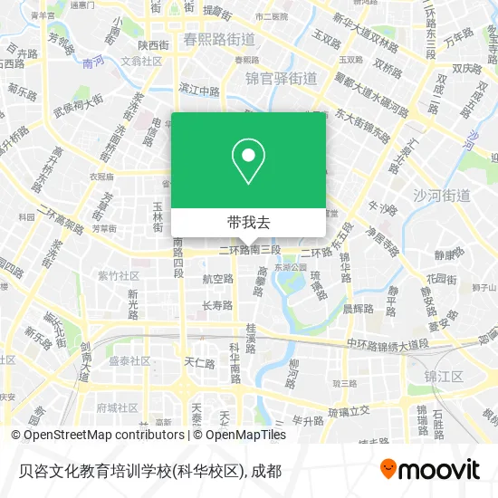 贝咨文化教育培训学校(科华校区)地图
