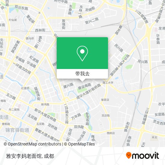 雅安李妈老面馆地图
