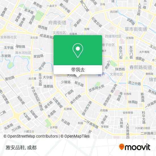雅安品鞋地图