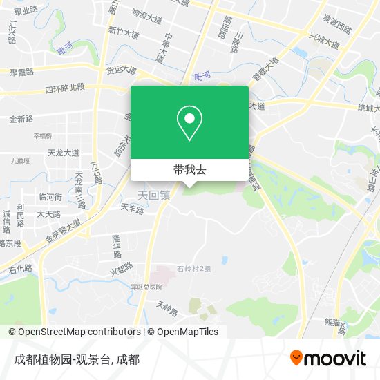 成都植物园-观景台地图