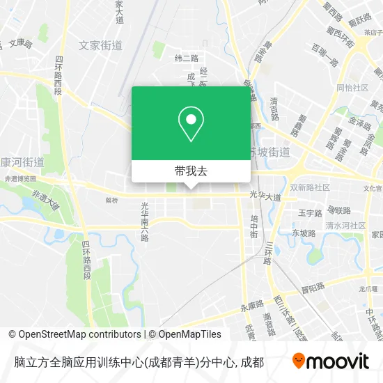 脑立方全脑应用训练中心(成都青羊)分中心地图
