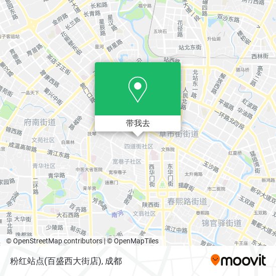 粉红站点(百盛西大街店)地图