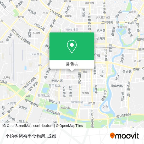 小灼炙烤撸串食物所地图