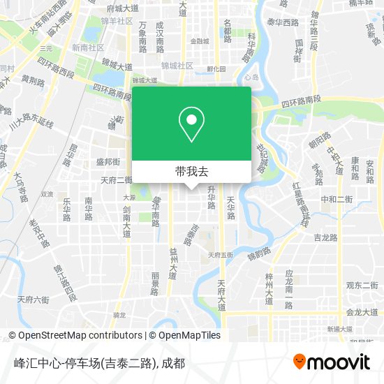 峰汇中心-停车场(吉泰二路)地图