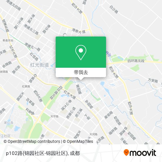 p102路(锦园社区-锦园社区)地图