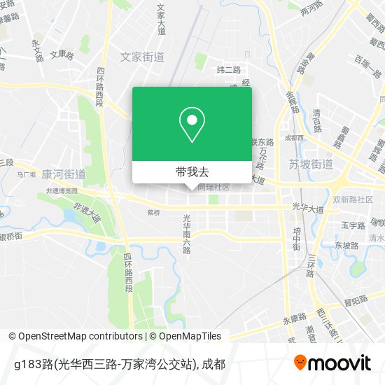 g183路(光华西三路-万家湾公交站)地图