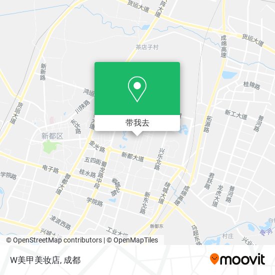 W美甲美妆店地图