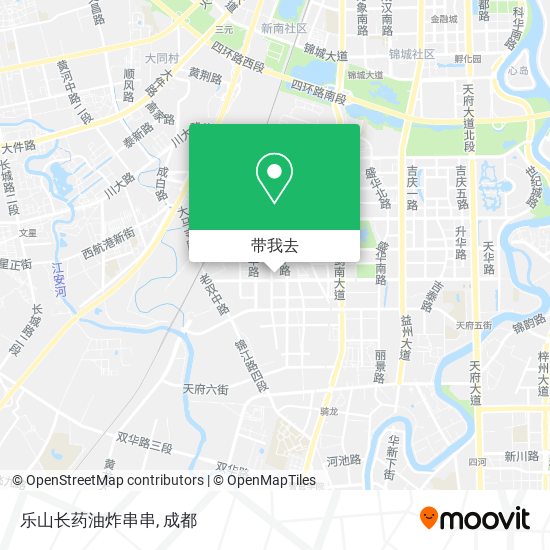 乐山长药油炸串串地图
