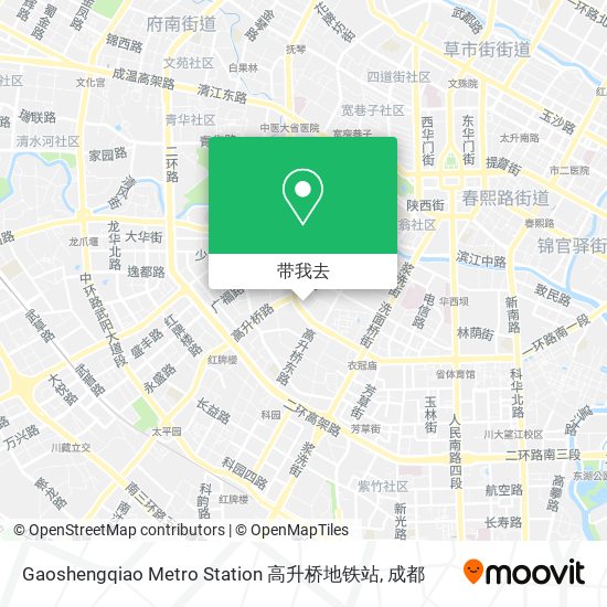 Gaoshengqiao Metro Station 高升桥地铁站地图