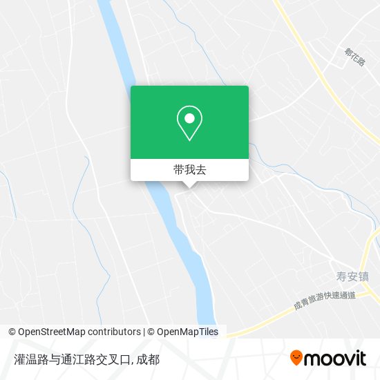 灌温路与通江路交叉口地图