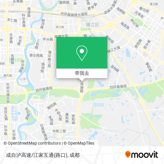 成自泸高速/江家互通(路口)地图