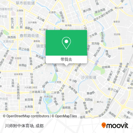 川师附中体育场地图