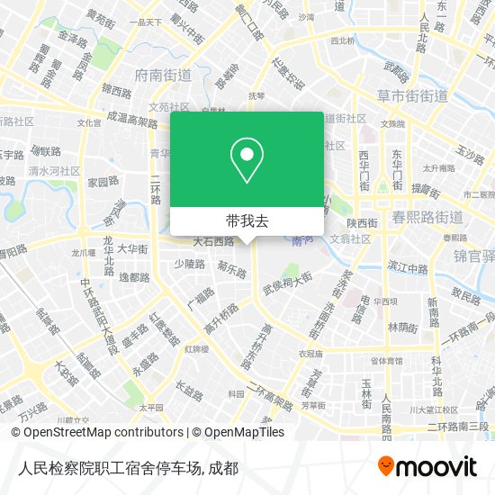 人民检察院职工宿舍停车场地图
