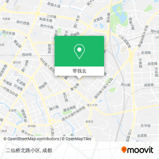 二仙桥北路小区地图