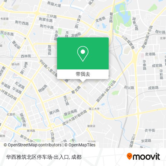 华西雅筑北区停车场-出入口地图