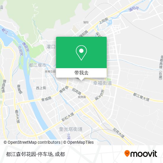 都江森邻花园-停车场地图