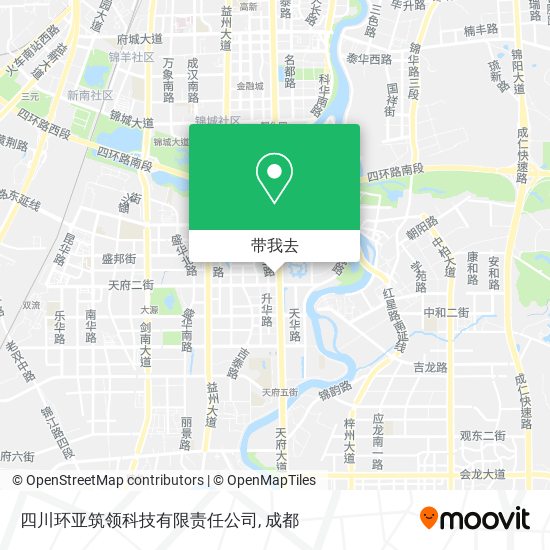 四川环亚筑领科技有限责任公司地图