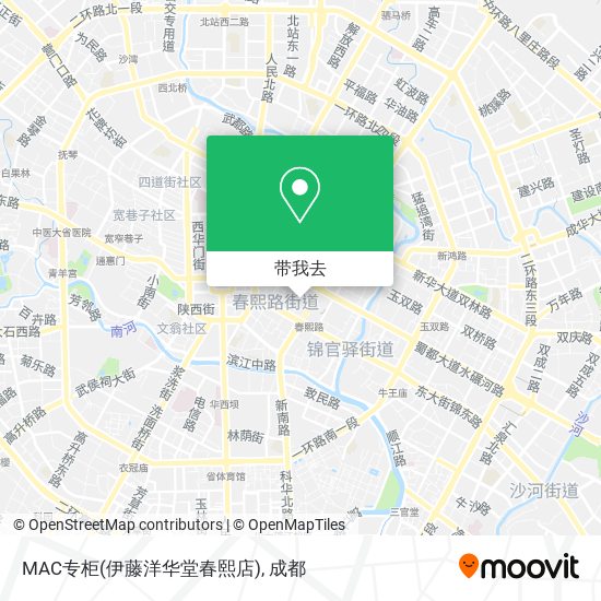 MAC专柜(伊藤洋华堂春熙店)地图