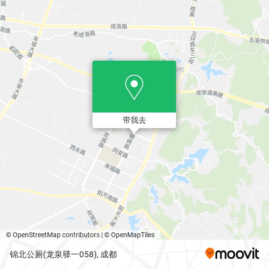 锦北公厕(龙泉驿一058)地图