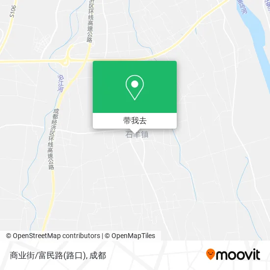 商业街/富民路(路口)地图