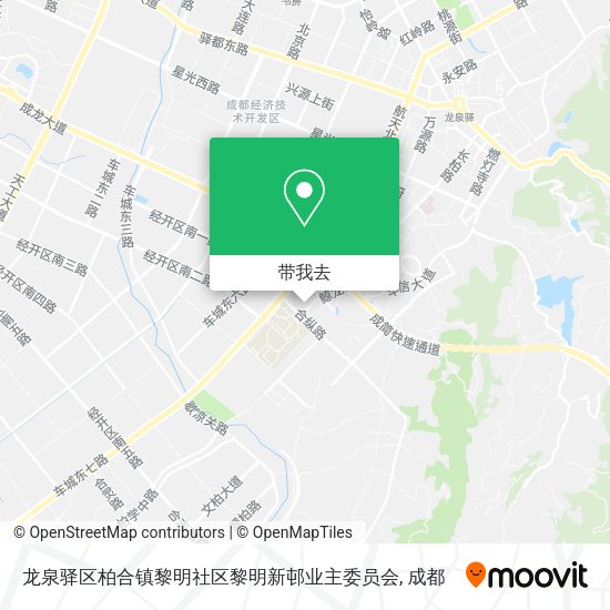 龙泉驿区柏合镇黎明社区黎明新邨业主委员会地图