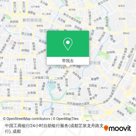 中国工商银行24小时自助银行服务(成都芷泉龙舟路支行)地图