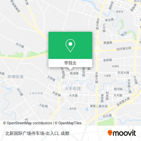 北新国际广场停车场-出入口地图