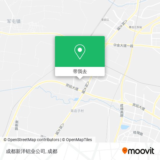 成都新洋铝业公司地图